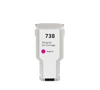 Cartucho de Tinta 738XL, Compatible con HP | Impresora T950 T850, 300ML(Magenta)