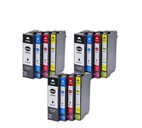 Cartucho De Tinta 802XL Compatible con Epson WF-4720 WF-4730 WF-4740 | Compatible Con 802XL, Tinta Pigmentada, CMYK De 4 Colores, Compatible Con WF-4720/4730/4740/4745, Alto Rendimiento(3 Set)