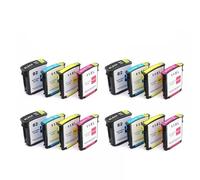 Cartucho de Tinta 82 11, 4 Colores, 1 Juego, 82 11, Cartucho de Tinta de Tinte con Chip Compatible con Impresora Designjet 111(82 11 4set)