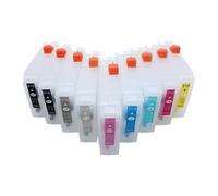 Cartucho de Tinta 9 Colores P600 R3000 sin Chip 80ML Compatible con Epson Stylus Photo SC-P600 T1571-T1579 T7601-T7609