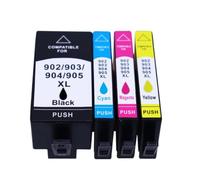 Cartucho de Tinta 902XL 903XL 904XL 905XL Compatible con HP OfficeJet Pro 6950 6951 6954 6960 6970 6975 6968 6978 6979 6971(4PCS)