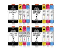Cartucho de Tinta 902XL, 903XL, 904XL y 905XL Compatible con HP OfficeJet Pro 6950, 6951, 6954, 6960, 6970, 6975, 6968, 6978, 6979 y 6971(4 Set)