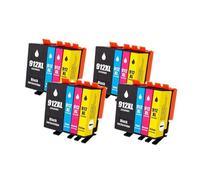 Cartucho de Tinta 912 XL 912XL 917XL Cartucho de Tinta de Impresora Compatible con Colores Premium, Compatible con HP OfficeJet 8010 8012 8015 8020 8025, Etc.(912XL 4SET)