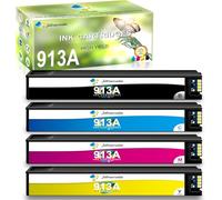Cartucho de tinta 913A compatible con HP 913 A PageWide 352dw 352dn 377dw 377dn 452dw 452dn 552dw 452 477 552 577 377dw 477dw 477dn 577z 577dw P5525 0DW P57550dw MFP (4 unidades)