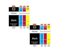 Cartucho de Tinta 924E 924XL 924 Compatible con Impresora HP OfficeJet Pro 8135e 8134e 8132e 8122e 8124e 8125e 8120e 8130e(EU. 2Set)