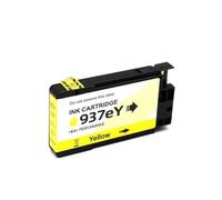Cartucho de Tinta 936, 937, 938, 937e y 938e (Negro, Cian, Magenta y Amarillo), Compatible con HP Officejet Pro 9110B, 9120B, 9130b, 9720, 9730, 9110e, 9120e, 9130e, 9720e y 9730e.(937e-1pcs-Y)