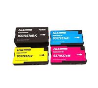 Cartucho de Tinta 937/937e, Compatible con HP | Impresora profesional 9110b/9117b/9120b/9130b(4COLORS)