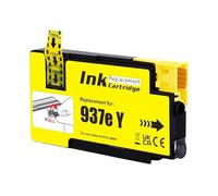 Cartucho de Tinta 937e, Compatible con HP | Impresora profesional 9120 9122 9123 9125 9130 9720 9730(1PC Yellow)