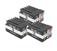 Cartucho de Tinta 952XL, 953XL, 954XL y 955XL Compatible con HP Officejet Pro 7720, 7730, 7740, 8210, 8218, 8710, 8715, 8718, 8720, 8730 y 8740(3SET)