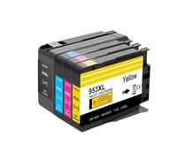 Cartucho de Tinta 953XL 953 Compatible con impresoras HP Officejet Pro 7740, 7720, 8210, 8710, 8720, 8725 y 8740 (Negro, Cian, Magenta y Amarillo, Paquete de 4)