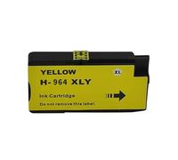 Cartucho de Tinta 964XL Compatible con impresoras OfficeJet Pro 9010, 9012, 9013, 9014, 9015, 9016, 9018, 9019, 9020 y 9025.(Y 1PC)