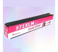 Cartucho de Tinta 970 971 970XL 971XL for impresoras HP compatibles con OfficeJet Pro X451dn X451dw X476dn X476dw X551dw X576dw(1PC Magenta)