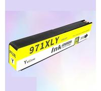 Cartucho de Tinta 970 971 970XL 971XL for impresoras HP compatibles con OfficeJet Pro X451dn X451dw X476dn X476dw X551dw X576dw(1PC Yellow)