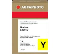 Cartucho de tinta AGFAPHOTO APB421Y amarillo compatible Brother DCP-J1050DW/J1140DW/J1800DW/MFC-J1010DW