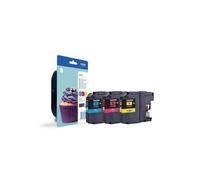 Cartucho de tinta - BROTHER - LC123RBWBP - Paquete de 3 - Alta calidad - Compatible con impresoras Brother