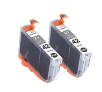 Cartucho de Tinta CLI-42 CLI42 con Chip, Compatible con Impresora Canon Pro-100 100S(2pcs C-42 GY)