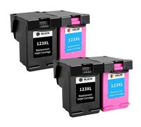 Cartucho de Tinta Compatible 123XL para los Modelos 123 1110 2130 2132 2133 2134 3630 3632 3637 3638(2SET)