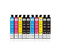 Cartucho De Tinta Compatible 16XL T1631 - T1634, Compatible con Impresora Epson Workforce WF 2010 2540 2750 2510 2520 2530 2760(10pcs)