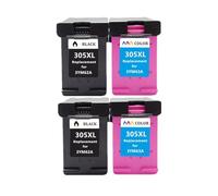 Cartucho De Tinta Compatible 305XL. Compatible Con HP DeskJet 2710, 2720, 4110, 4120, 4130, ENVY 6010, 6020, 6030 Y 6420.(2BK 2C)