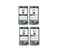 Cartucho de Tinta Compatible 40XL 41XL for impresoras C-Non PG40 for C*L41 iP1600 / IP1700 IP1800 PG 40 MP140 MP450 MP470(2BK 2COLOR)