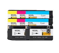 Cartucho de Tinta Compatible 4PK para 953XL Negro CMYK para OfficeJet Pro 7720 7730 7740 8210 8218(2SET)