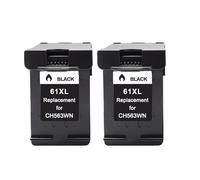 Cartucho de Tinta Compatible 61 61XL para impresoras 5530 2540 1050 2050 2510 3050 3054 3000 1000(2PC BK)