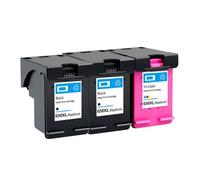 Cartucho de Tinta Compatible 650XL para impresoras HP650 Deskjet 1015 1515 2515 2545 2645 3515 3545 4515 4645(BK(2PC) Color(1PC))