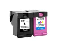 Cartucho de Tinta Compatible 67XL para impresoras 67 67 XL 2723 2752 1225 6020 6052 6055 6420 6452 4152 4140 4155(1BLACK 1COLOR)