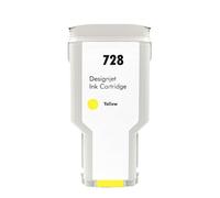 Cartucho de Tinta Compatible 728 de 130 ml y 300 ml for impresoras HP DesignJet T730 y T830 (Modelos F9J68A, F9J67A y F9J66A).(1PC Yellow 300ML)