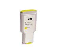 Cartucho de Tinta Compatible 728XL con Tinta Completa for Impresora HP728 DesignJet T730 T830 F9J68A F9J67A F9J66A(1PCS Yellow)