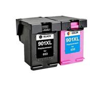 Cartucho de Tinta Compatible 901XL para impresoras Officejet J4530 J4540 J4550 J4580 J4585 J4624 J4640 J4660 J4680 J4680c(1BLACK 1COLOR)