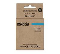 Cartucho de tinta compatible Canon CLI-551C (cian) - ACTIS