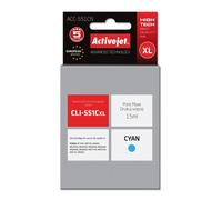 Cartucho de tinta compatible Canon CLI-551C (cian) - ACTIVEJET