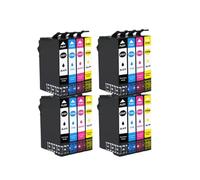 Cartucho de Tinta Compatible con 4 Uds., Compatible con Epson 16XL 16 XL T1631 T1632 T1633 T1634 WF-2510 WF-2760 WF-2630 WF-2650 WF-2750 WF-2660 WF-2530(4 Set 16PK)