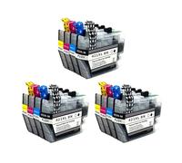 Cartucho de Tinta, Compatible con Brother, LC421XL DCP-J1050DW | MFC-J1010DW DCP-J1140DW B-LC421XLBK B-LC421XLC B-LC421XLM B-LC421XLY(LC421XL-3set)