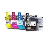 Cartucho de Tinta Compatible con Brother LC421XL LC421 421XL para DCP-J1050DW MFC-J1010DW DCP-J1140DW