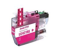 Cartucho de Tinta, Compatible con Brother, LC421XL LC421 | DCP-J1050DW, DCP-J1140DW, MFC-J1010DW, DCP-J1800DW, con chip(1PC Magenta)