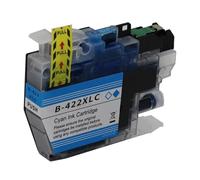 Cartucho de Tinta Compatible con Brother LC422/422XL for impresoras MFC-J5340DW, J5345DW, J5740DW, J6540DW y J6940DW.(LC422XL C)