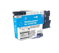 Cartucho de Tinta, Compatible con Brother, LC527 LC-527 LC527XL | LC-527XL, MFC-J4350DW MFC-J4550DW, negro cian magenta amarillo, alta capacidad(1PC Cyan)