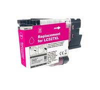 Cartucho de Tinta, Compatible con Brother, LC527 LC-527 LC527XL | LC-527XL, MFC-J4350DW MFC-J4550DW, negro cian magenta amarillo, alta capacidad(1PC Magenta)