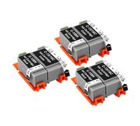 Cartucho de Tinta Compatible con C-aon BCI15 BK/C BCI-16 BCI16 i70/i80 DS700/DS810 for Impresora P-IXA iP90 mini220(3 Set 6PCS)