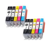 Cartucho de Tinta, Compatible con Canon, 570XL 571XL 570 571 | MG5751 MG5752 MG5753 MG5750, PGI 570 CLI 571, cartucho lleno(10pcs)