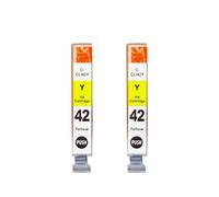 Cartucho De Tinta, Compatible con Canon, Pro-100 Pro-100S CLI-42 | Cartucho de tinta BK LGY GY C M Y PC PM for impresora(2 PCS CLI42-Y)