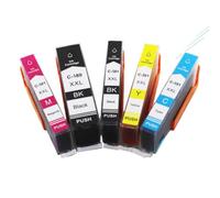 Cartucho de Tinta Compatible con Canon TR8550 TS8150 TS8250 TS6150 TR7550 TS9150 TS6151 TS8251 TS6250 TS9550 TS705 PGI-580 CLI-581(1 Set)
