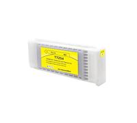 Cartucho de Tinta Compatible con Color de Tinta Textil T7251 T7254 T725A, Paquete de 4, Compatible con Suministros de Impresora SureColor SC-F2000 F2000 F2100(1pcs Yellow)