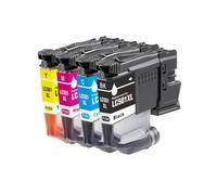 Cartucho de Tinta Compatible con Color LC501XL for Impresora B-Rother MFC-J1260W J1310DW MFC-J4350DW(One Set 4colors)