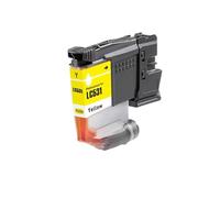 Cartucho de Tinta Compatible con Color LC531 for Impresora B-Rother DCP-J1260W DCP-J1310DW/DCP-J1360DW(1pcs Yellow)