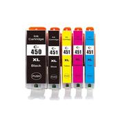 Cartucho de Tinta Compatible con Einkshop para MG5440 MG5540 MG5640 MG6440 Ip7240 MX924 IX6540 IX684 PGI-450 CLI-451(5 Color)