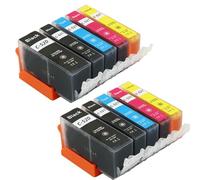 Cartucho de Tinta Compatible con Einkshop PGI 520 XL CLI 521 XL para IP3600 IP4600 IP4700 MP540 MP550 620(2SET)