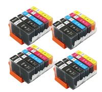 Cartucho de Tinta Compatible con Einkshop PGI 520 XL CLI 521 XL para IP3600 IP4600 IP4700 MP540 MP550 620(4SET)